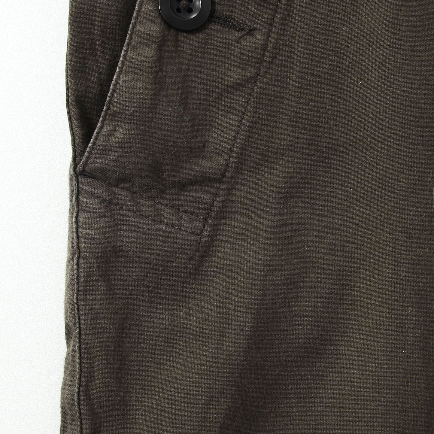 ROUGH COTTON CANVAS TROUSERS