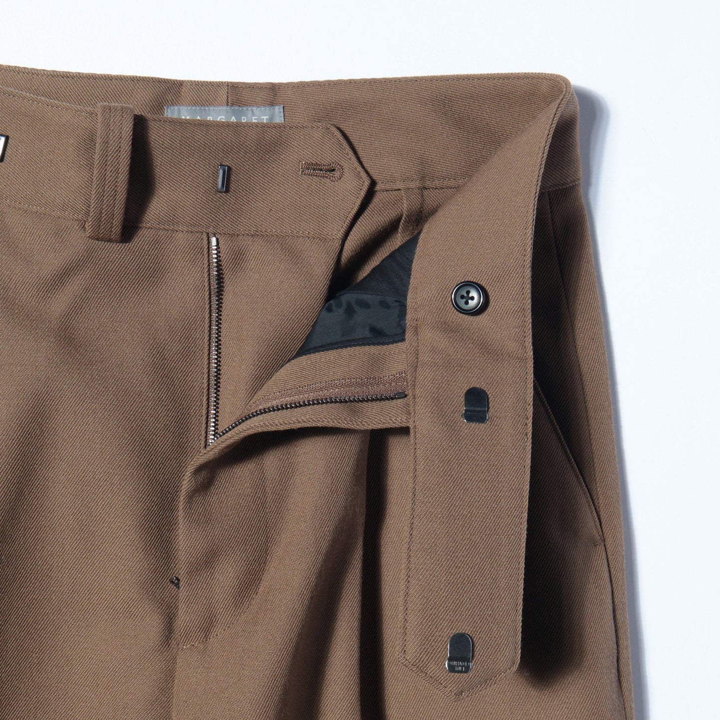 WOOL GABARDINE TROUSERS