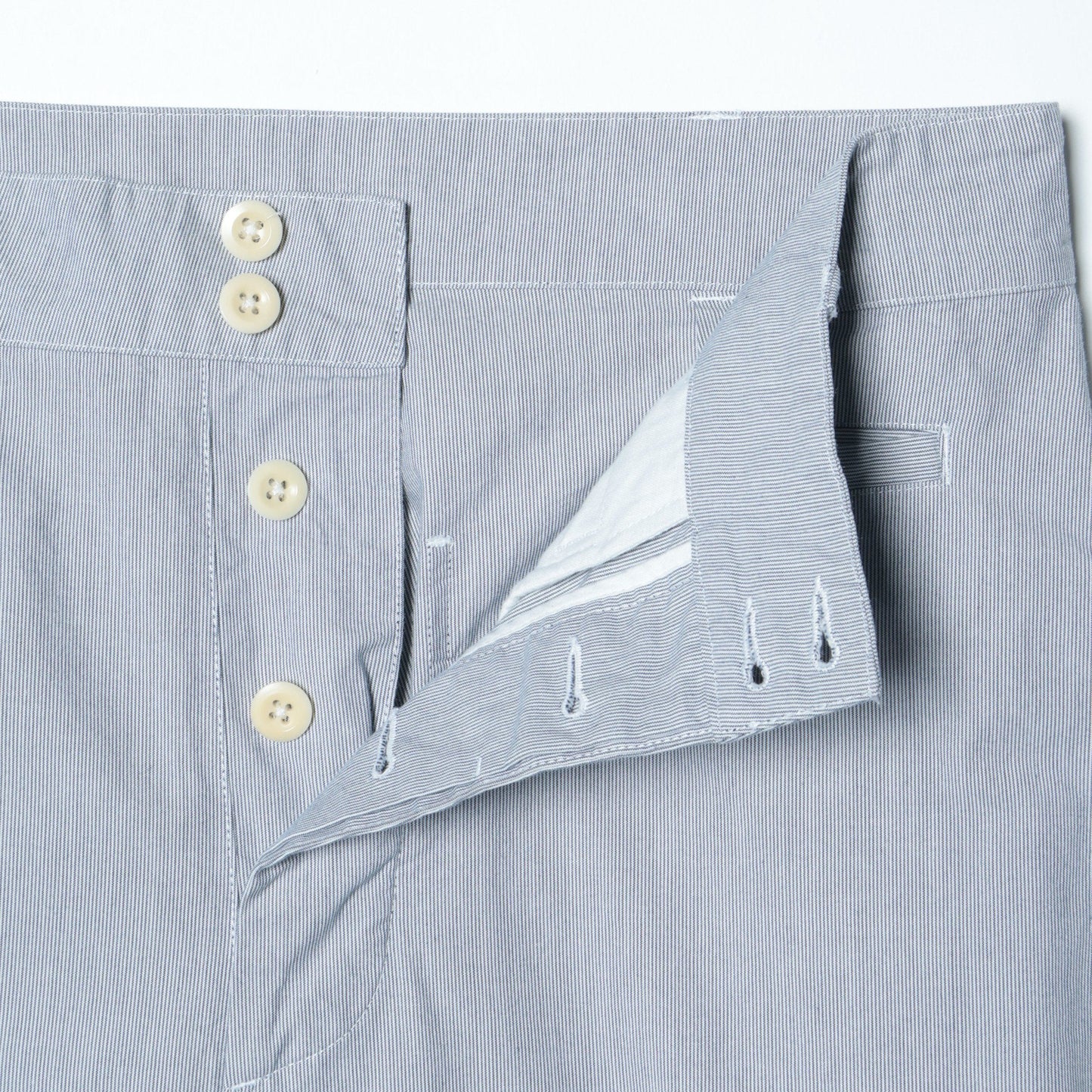 HAIRLINE COTTON TROUSERS