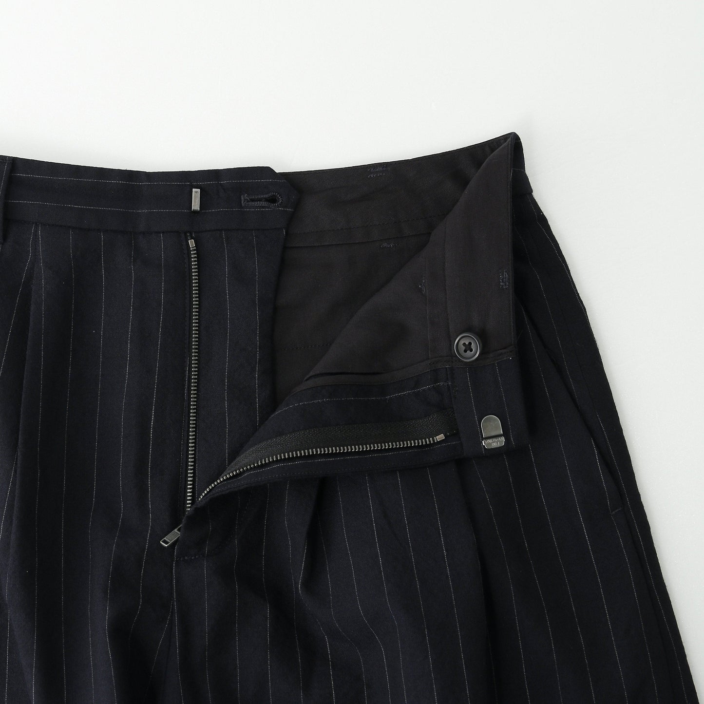 FINE PINSTRIPE WOOL TROUSERS