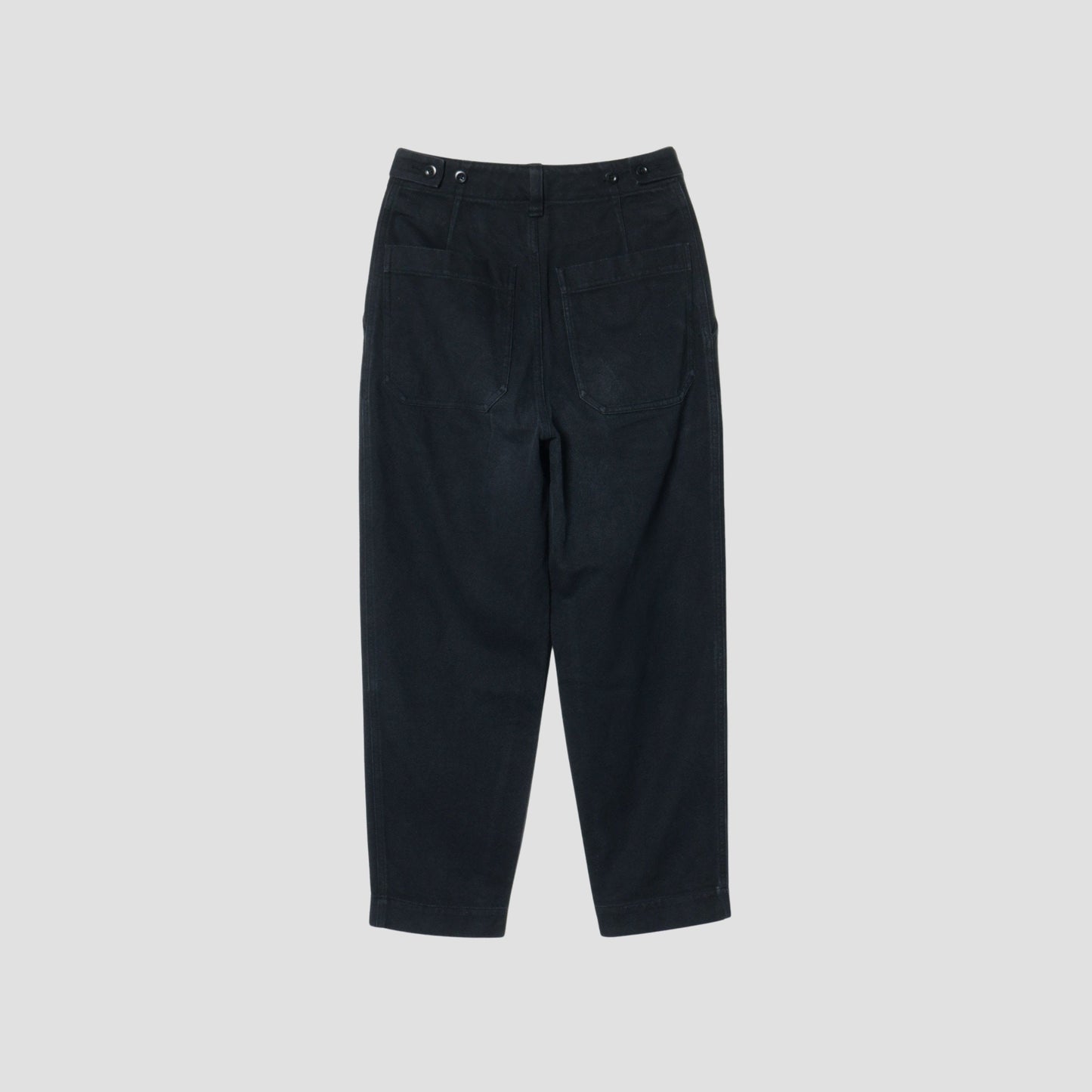 WORN LINEN COTTON DRILL TROUSERS