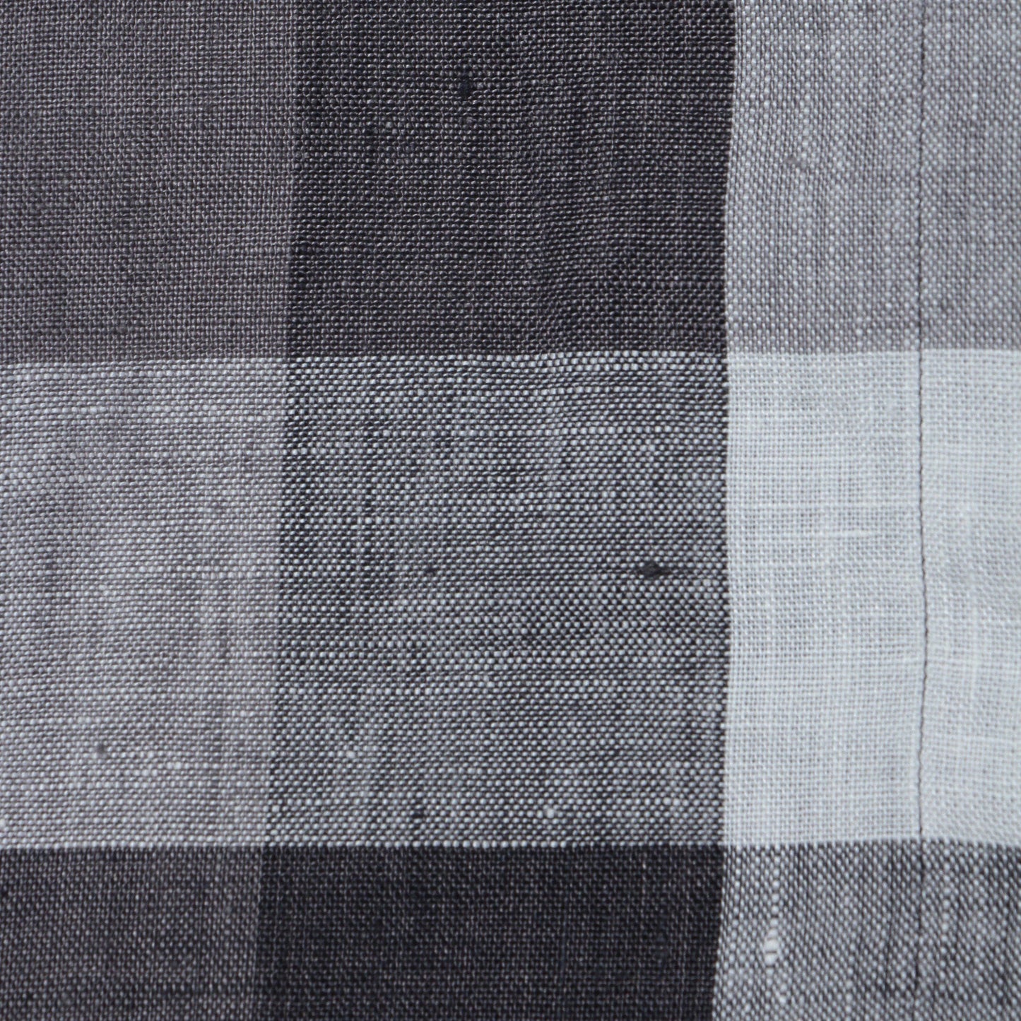 BLOCK CHECK LINEN SHIRT