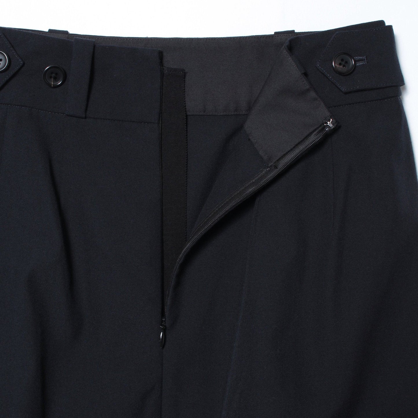 WOOL COTTON TWILL SKIRT
