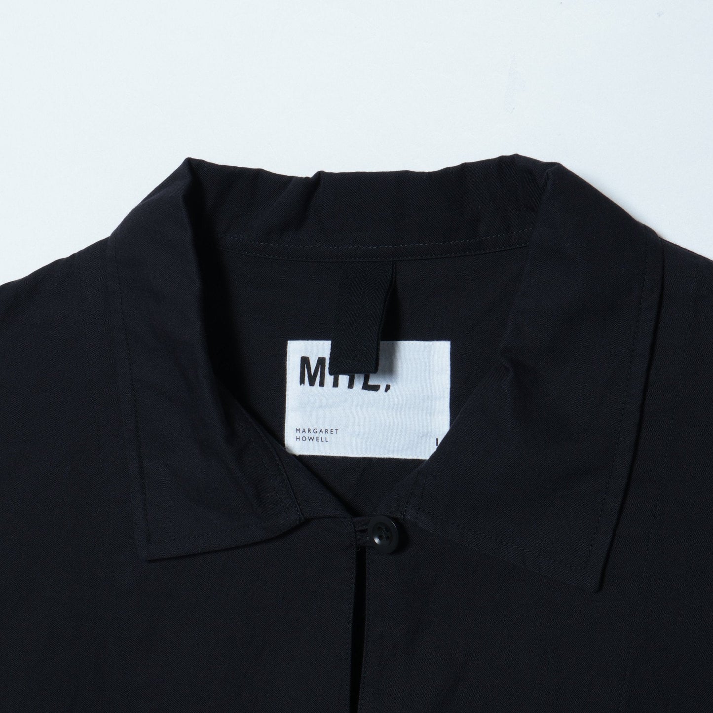 BLACK WARP COTTON DENIM SHIRT