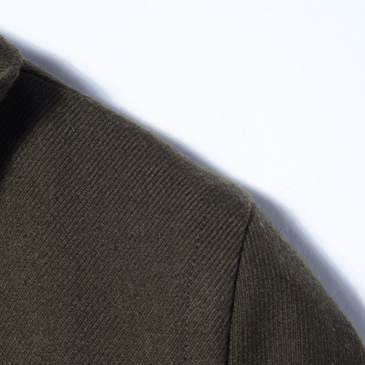 WORSTED WOOL TWILL COAT