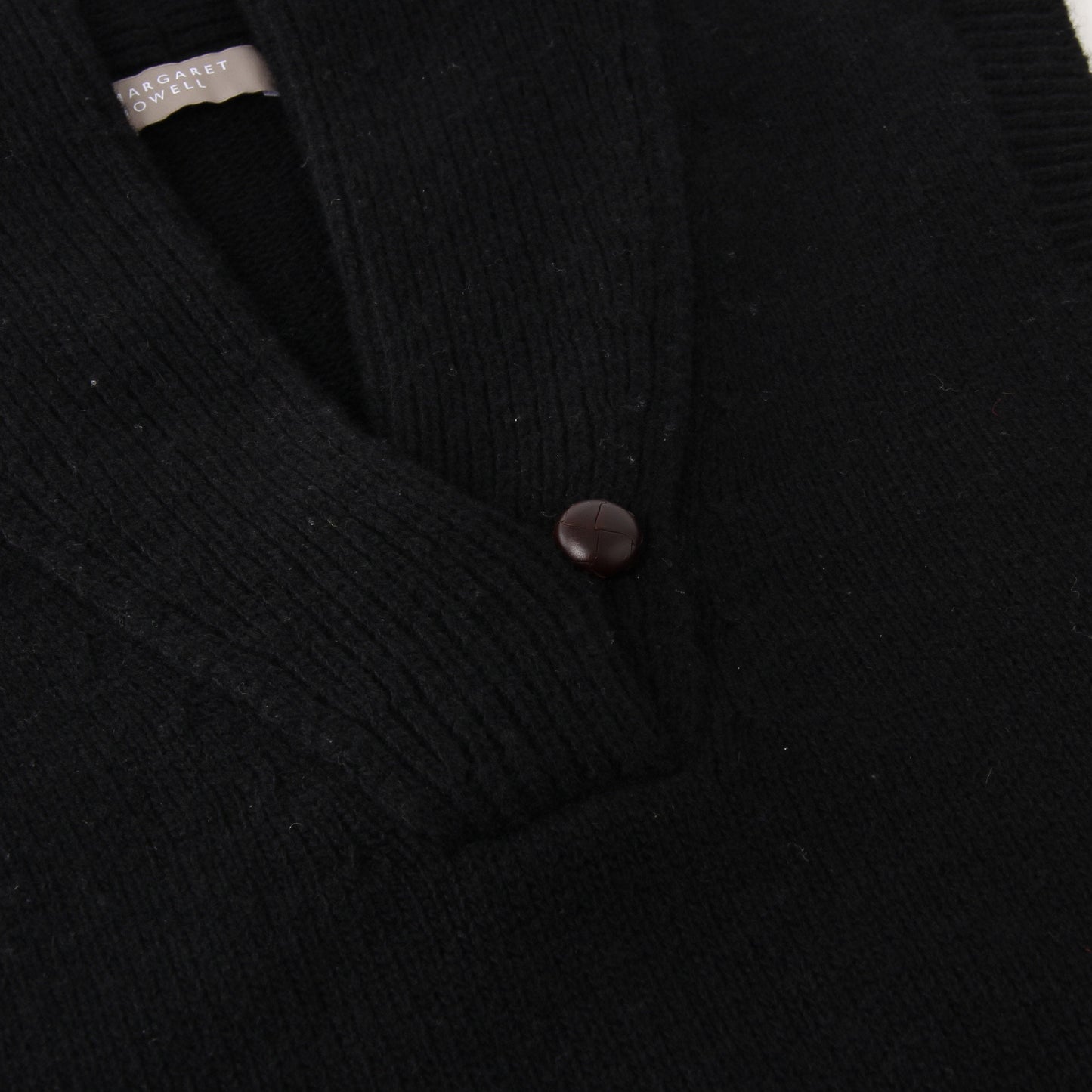 SHAWL COLLAR VEST KNIT