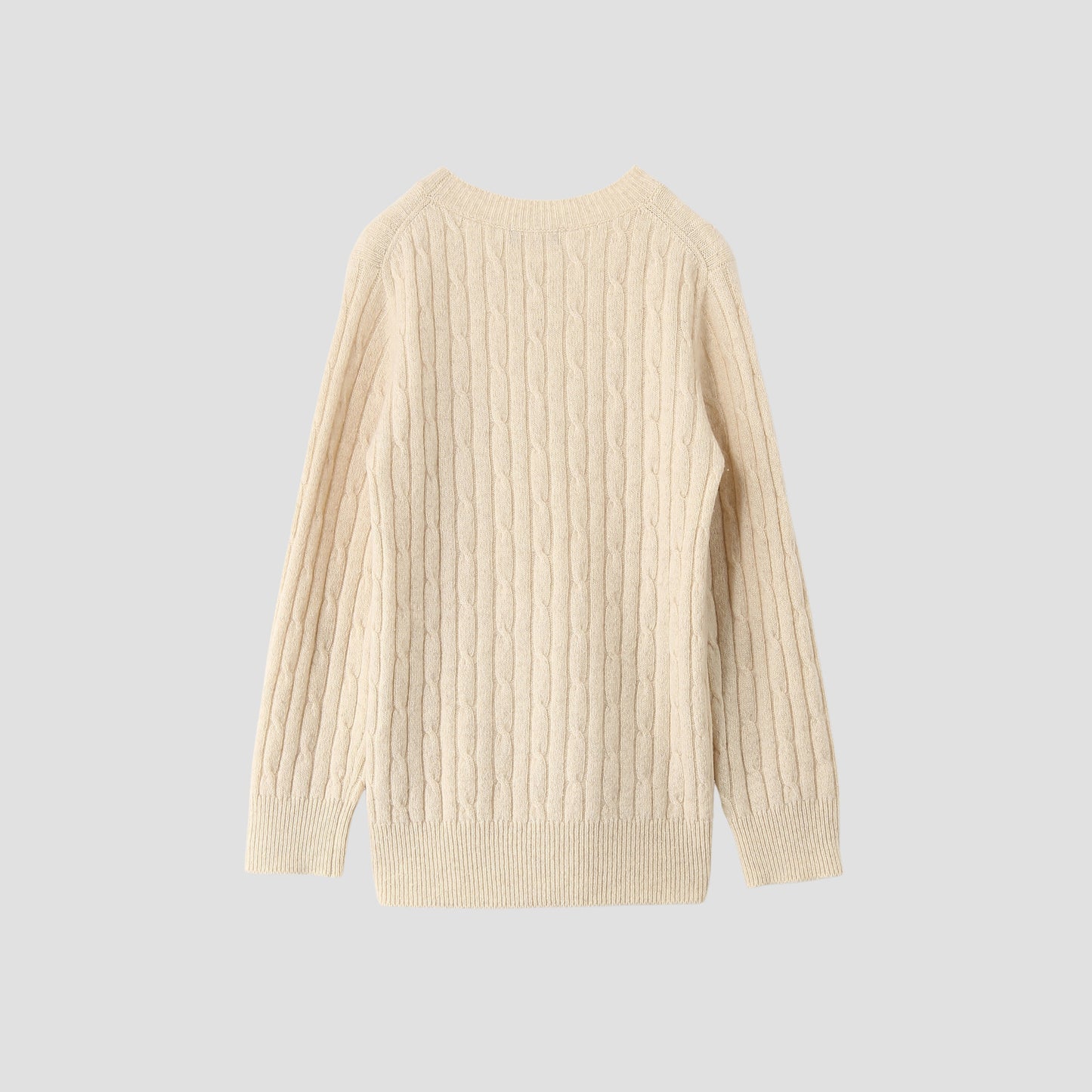 TWISTED CASHMERE WOOL KNIT