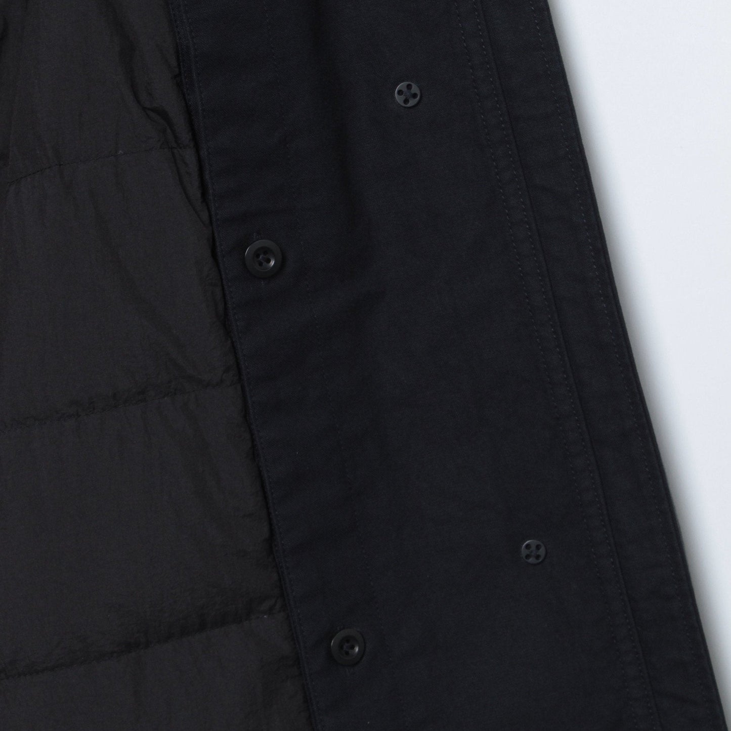 UNEVEN COTTON CANVAS COAT