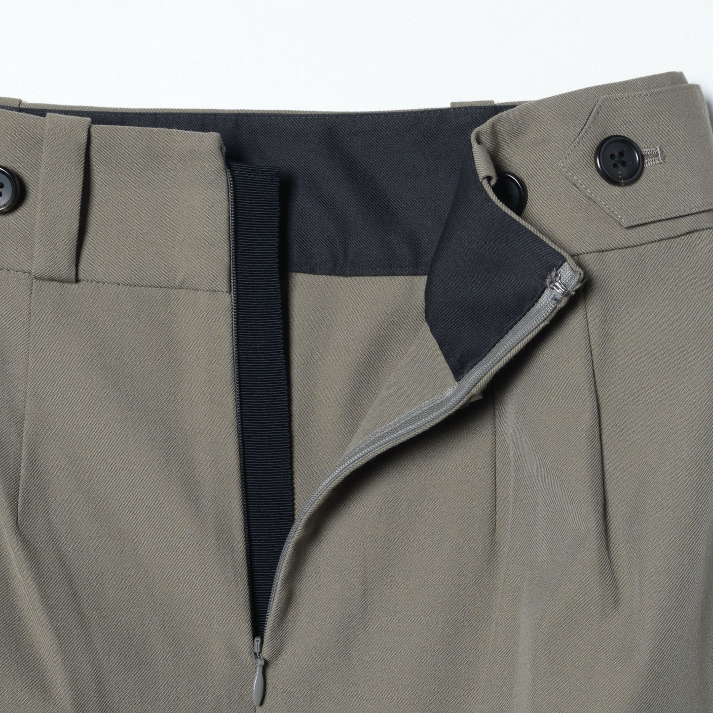 WOOL COTTON TWILL SKIRT