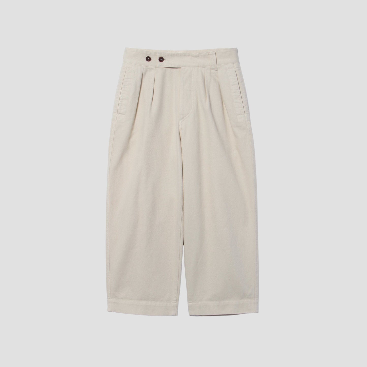 SOFT TWISTED YARN COTTON TROUSERS
