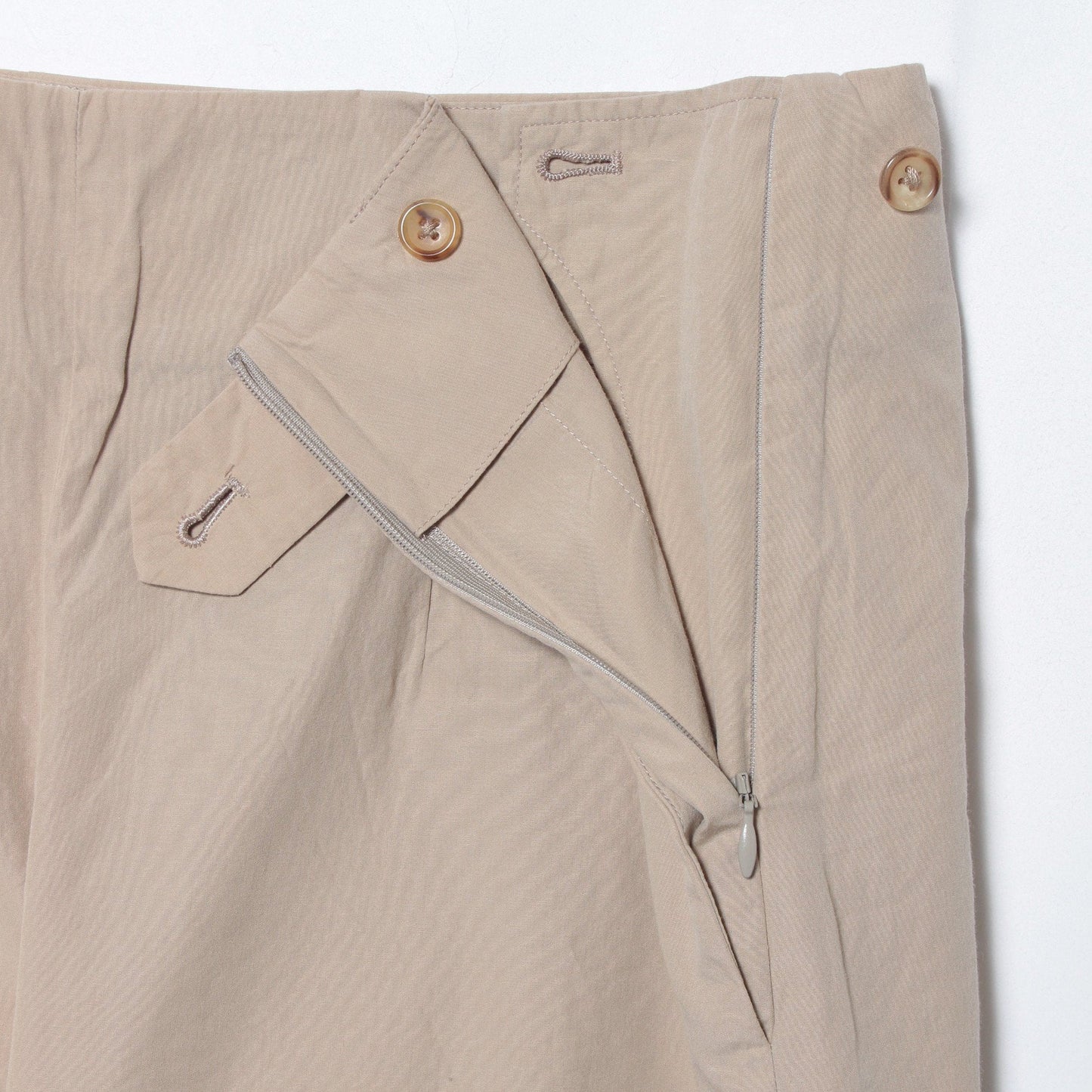 WASHED YARN DYE POPLIN TROUSERS
