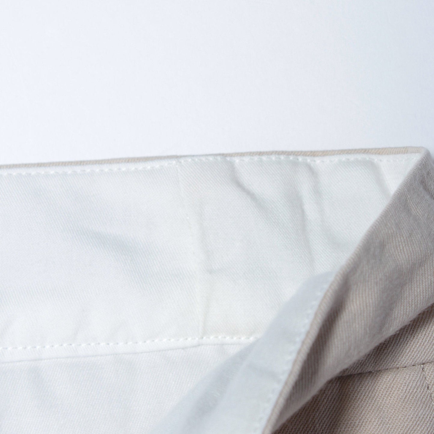LINEN COTTON TWILL TROUSERS