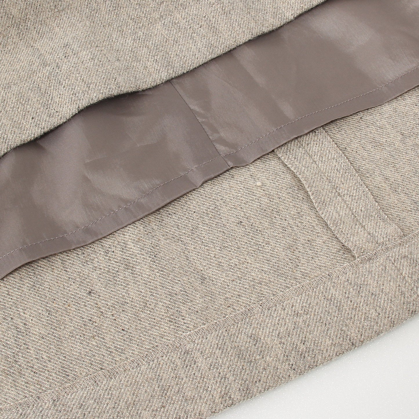 WOOL LINEN TWEED SKIRT