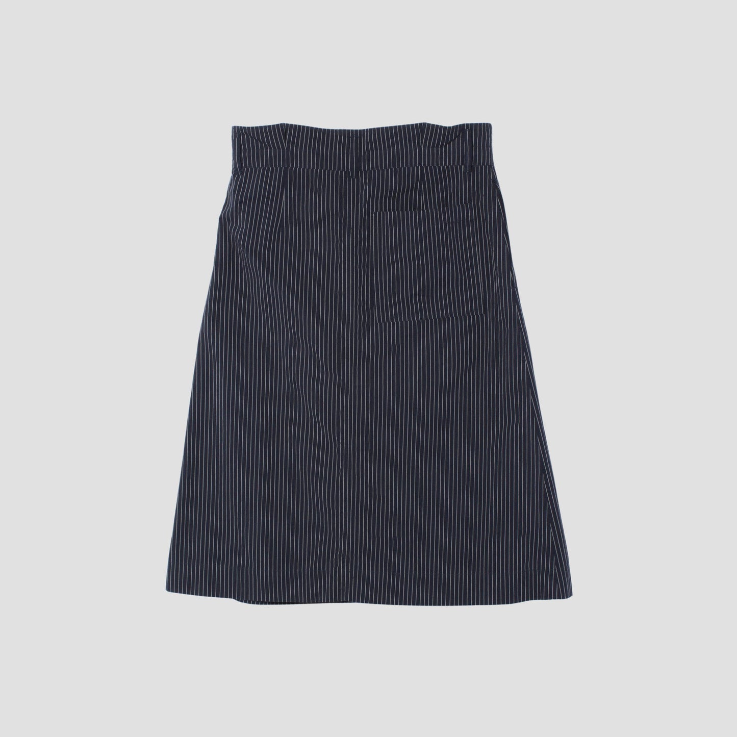 COTTON LINEN STRIPE SKIRT