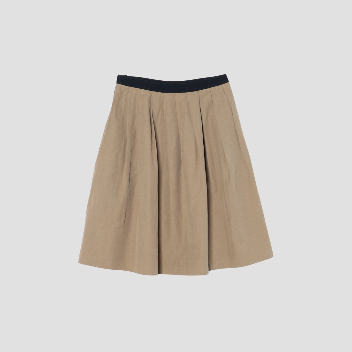 YARN DYE COTTON LINEN SKIRT