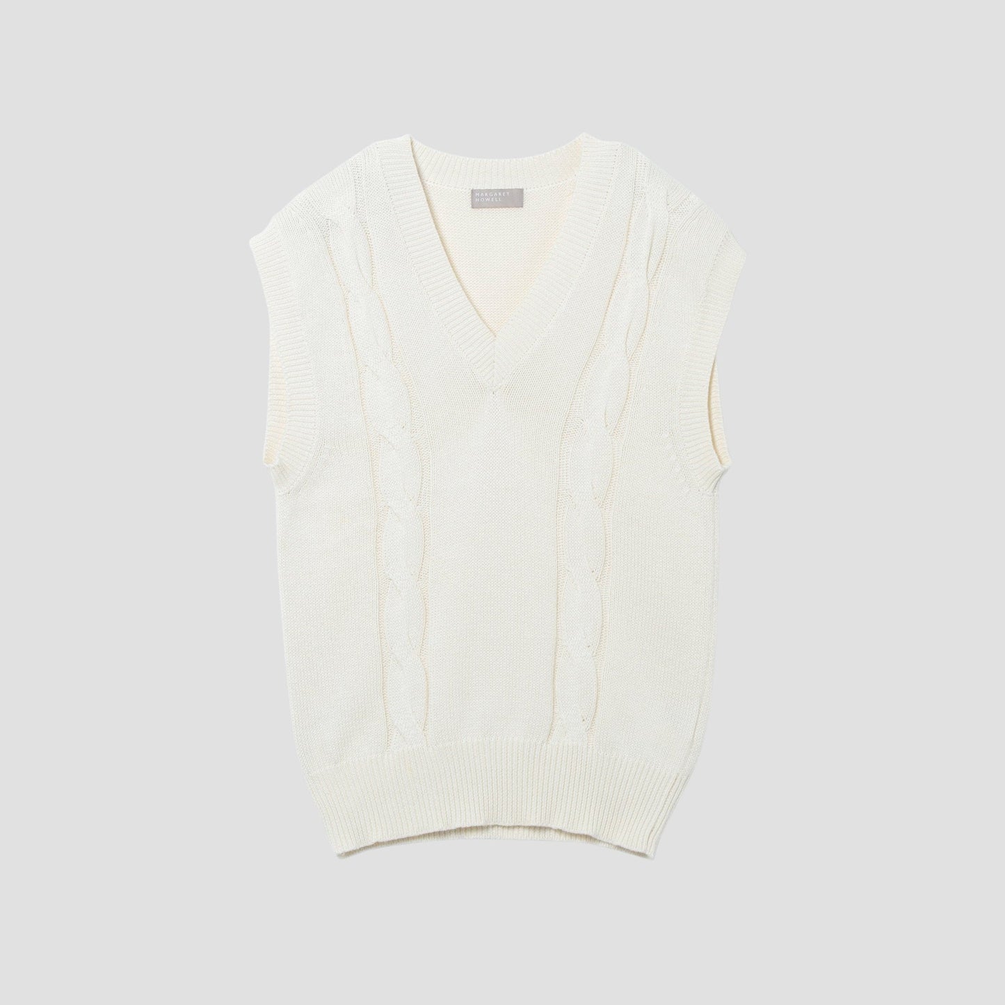COTTON CABLE SLIPOVER KNIT