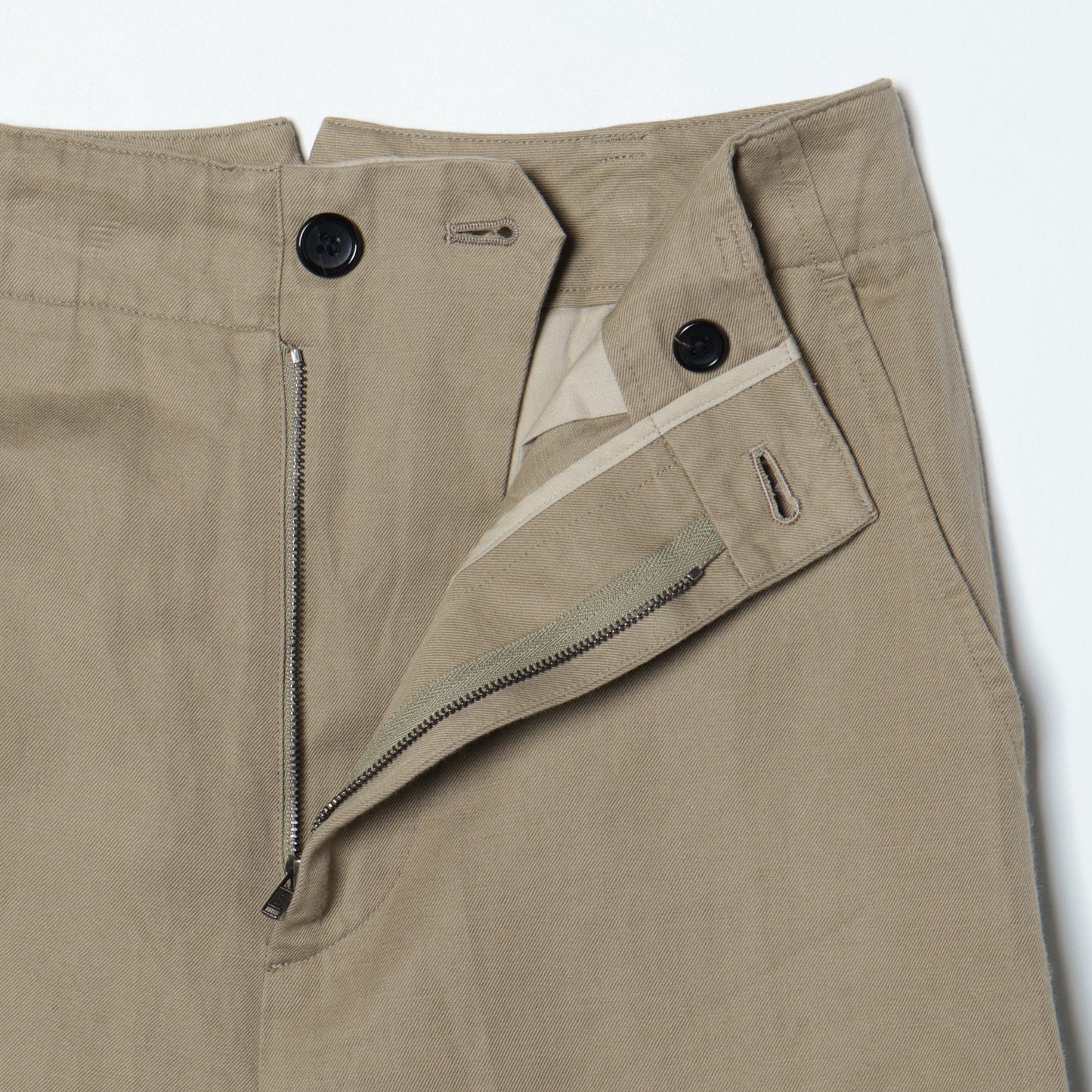 COTTON LINEN TWILL TROUSERS