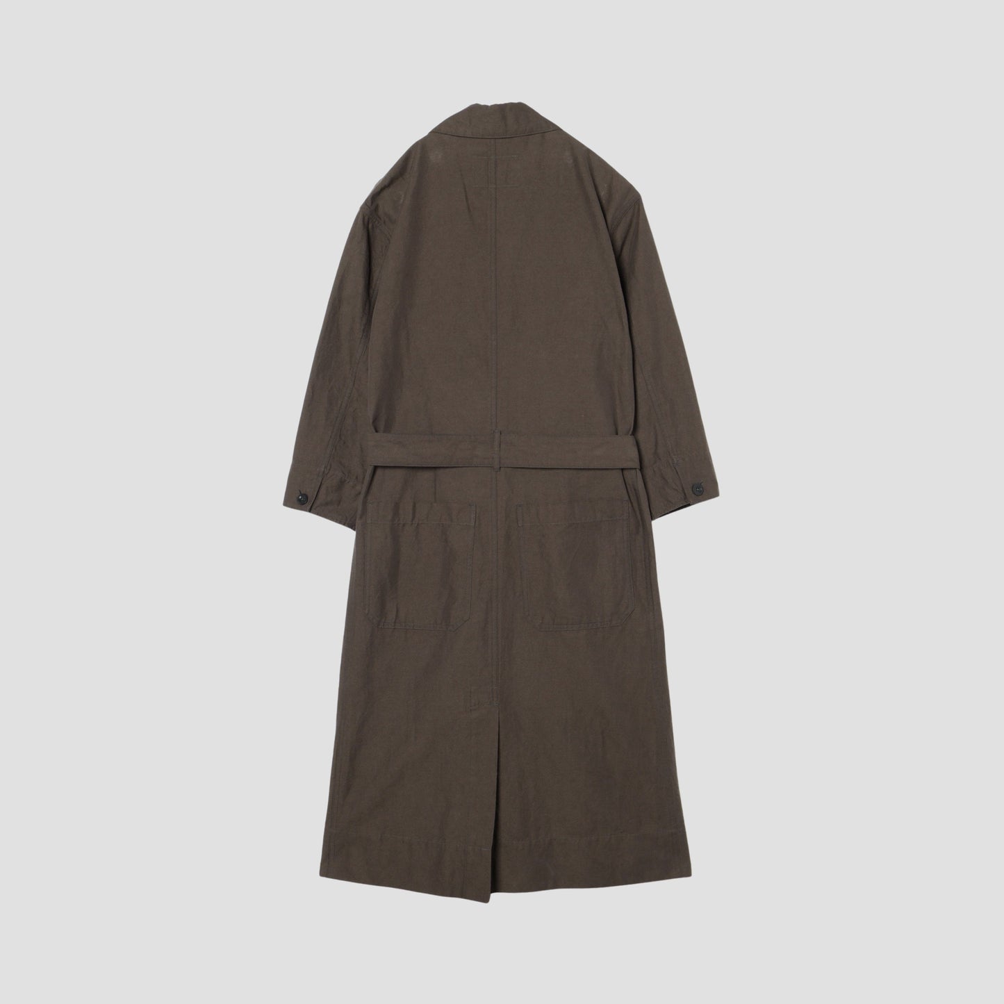 COTTON LINEN TWILL DRESS