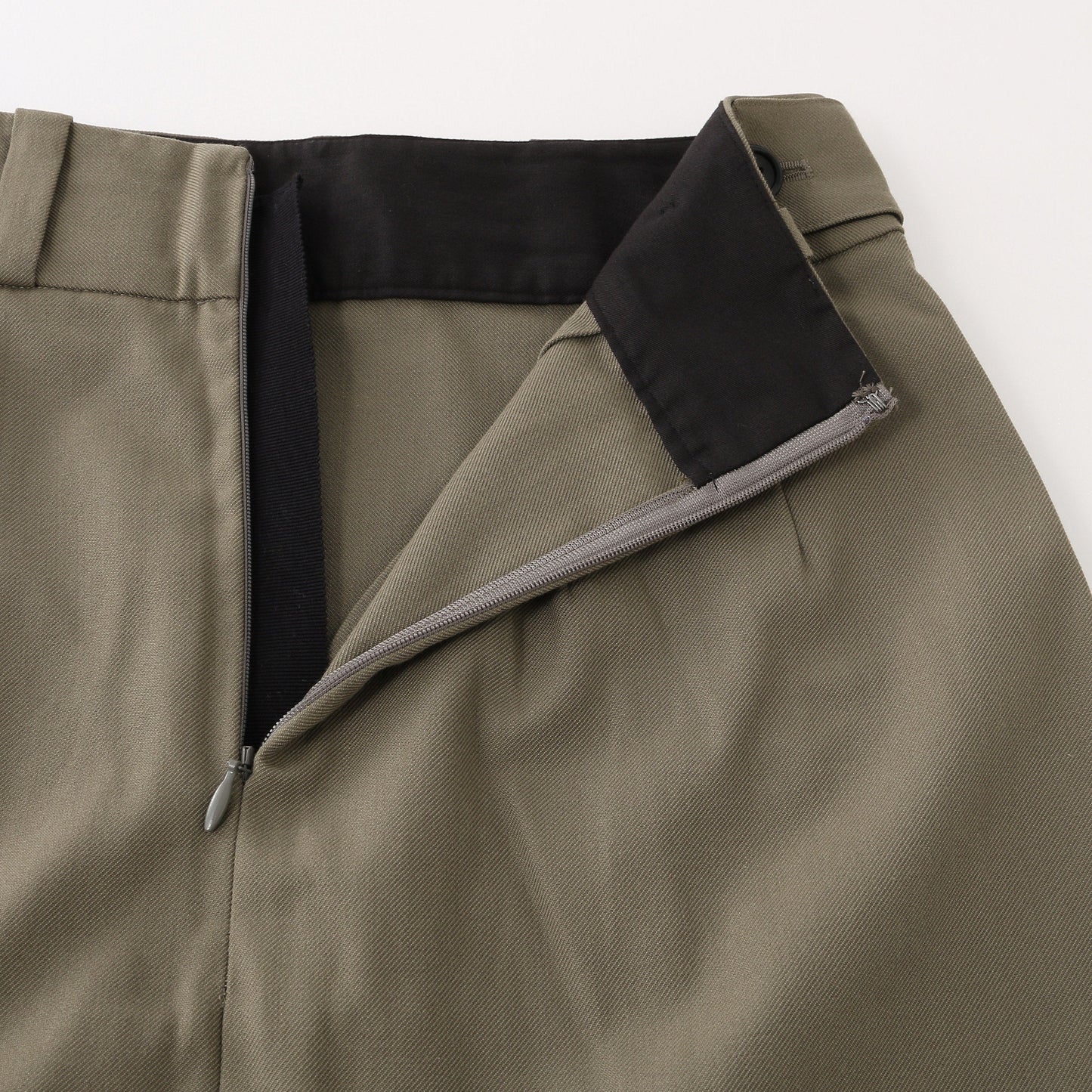 WOOL COTTON TWILL SKIRT