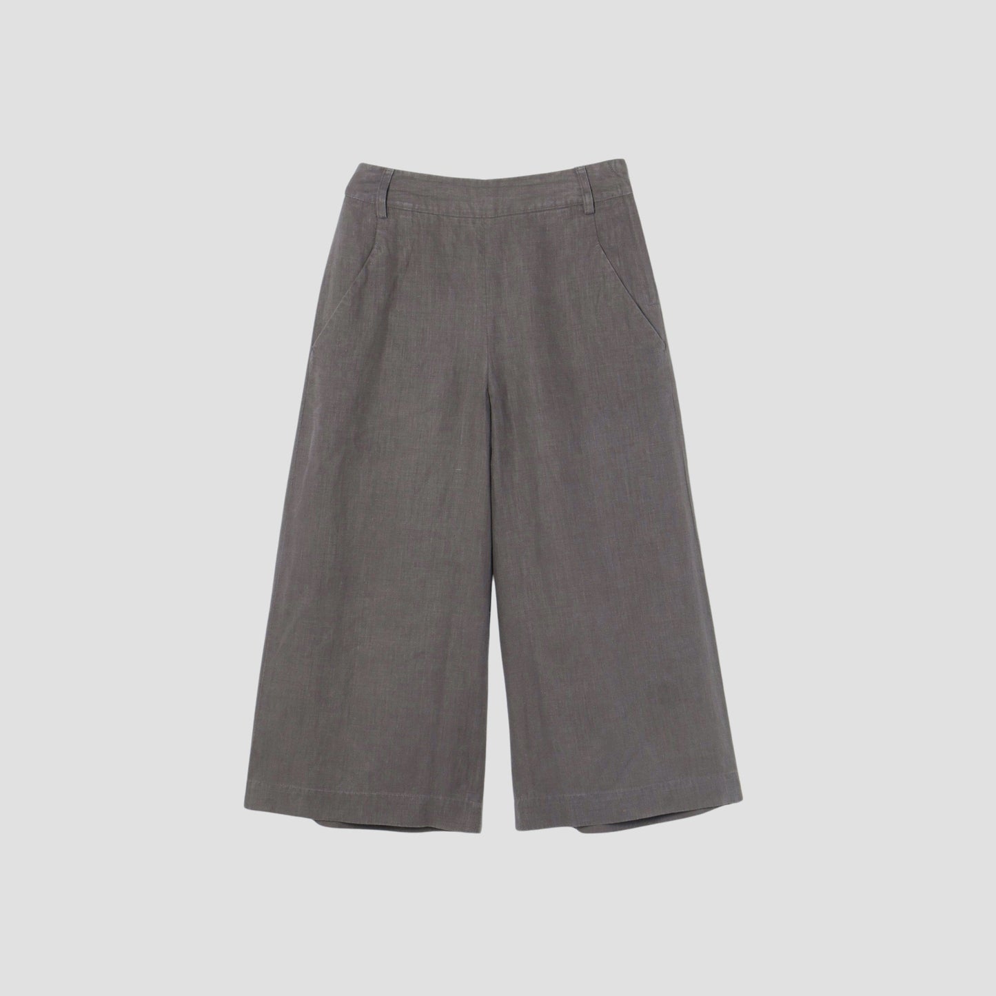 HIGH DENSE LINEN TROUSERS