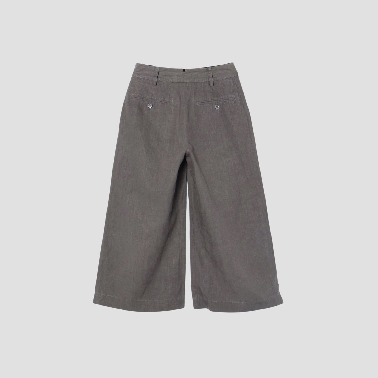 HIGH DENSE LINEN TROUSERS