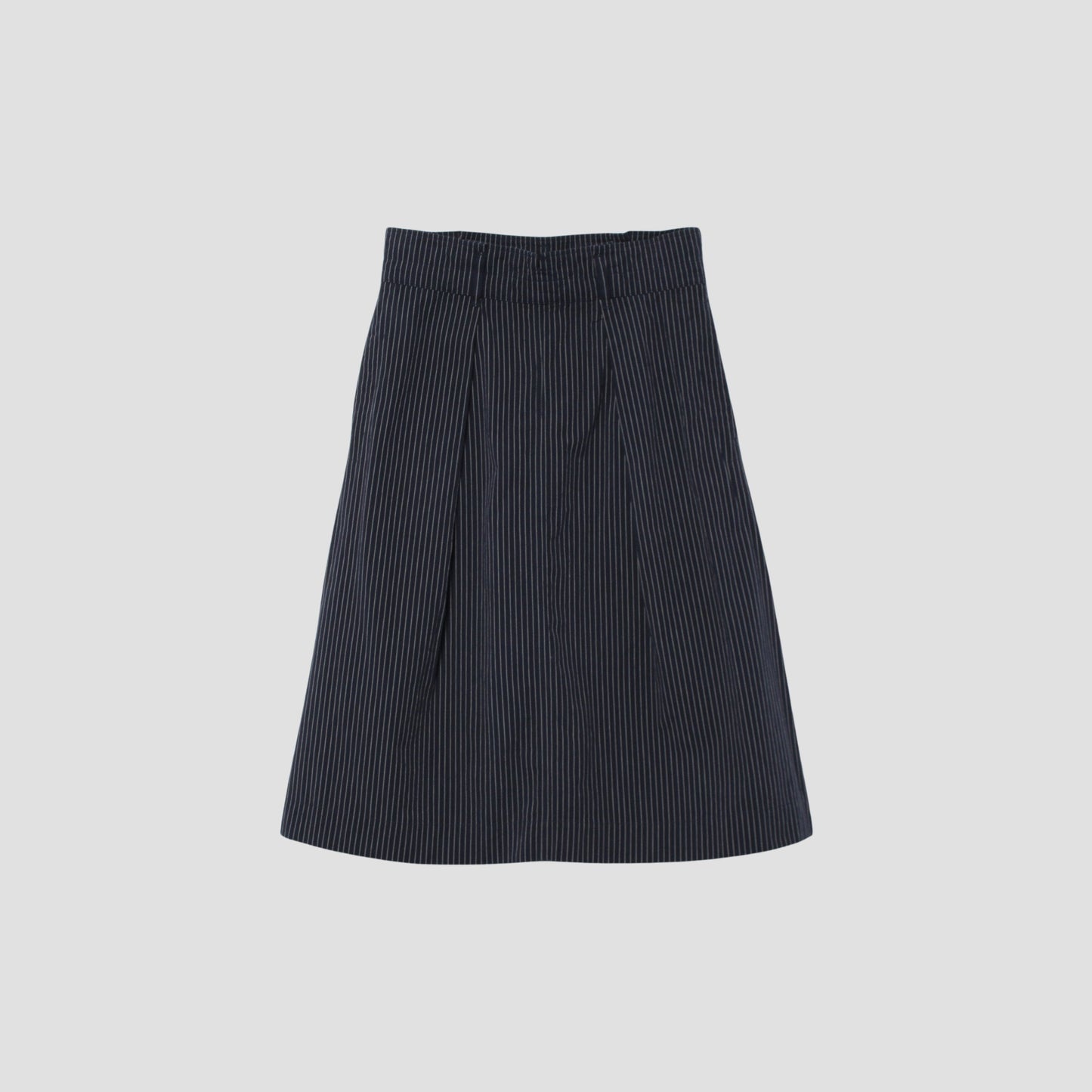 COTTON LINEN STRIPE SKIRT