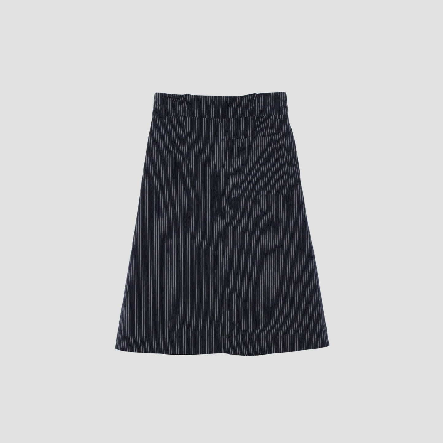 COTTON LINEN STRIPE SKIRT