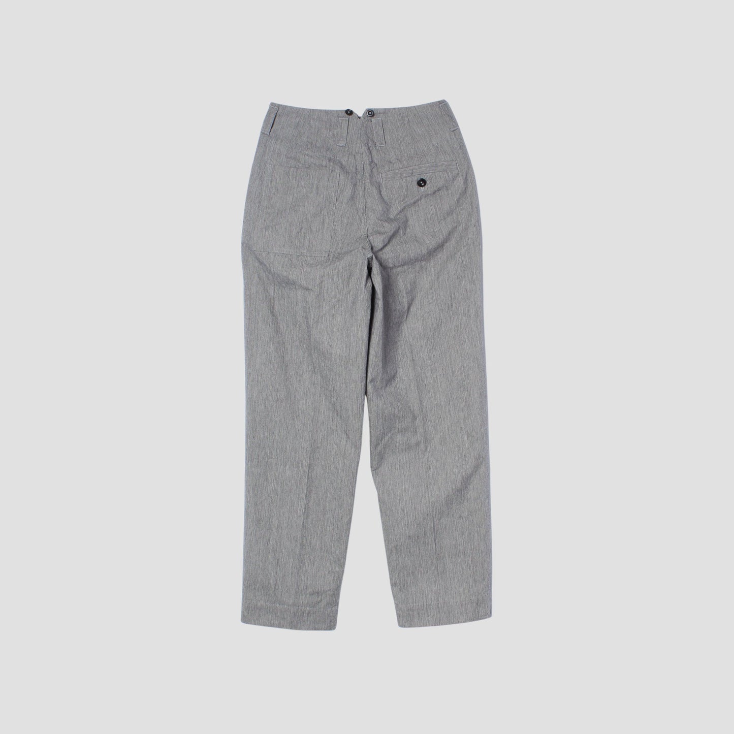 IRREGULAR END ON END COTTON LINEN TROUSERS