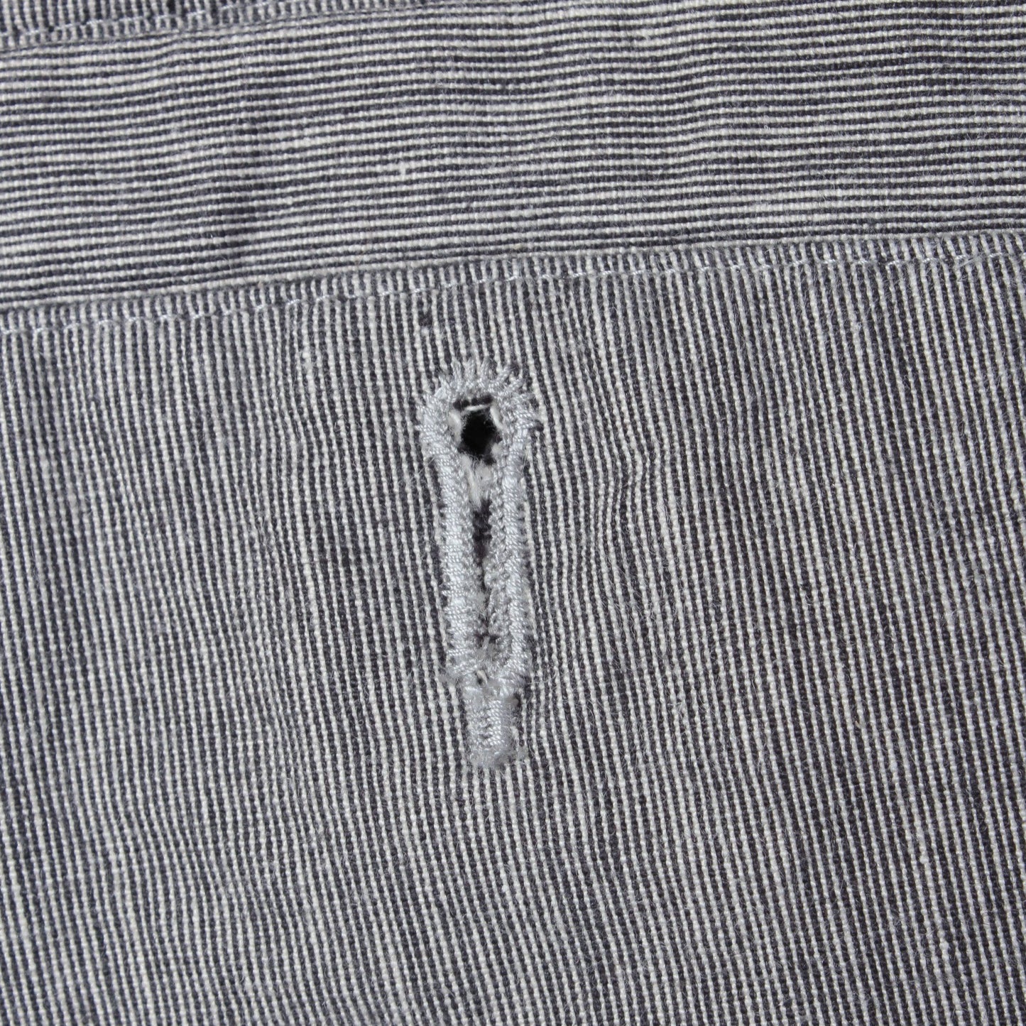 IRREGULAR END ON END COTTON LINEN TROUSERS