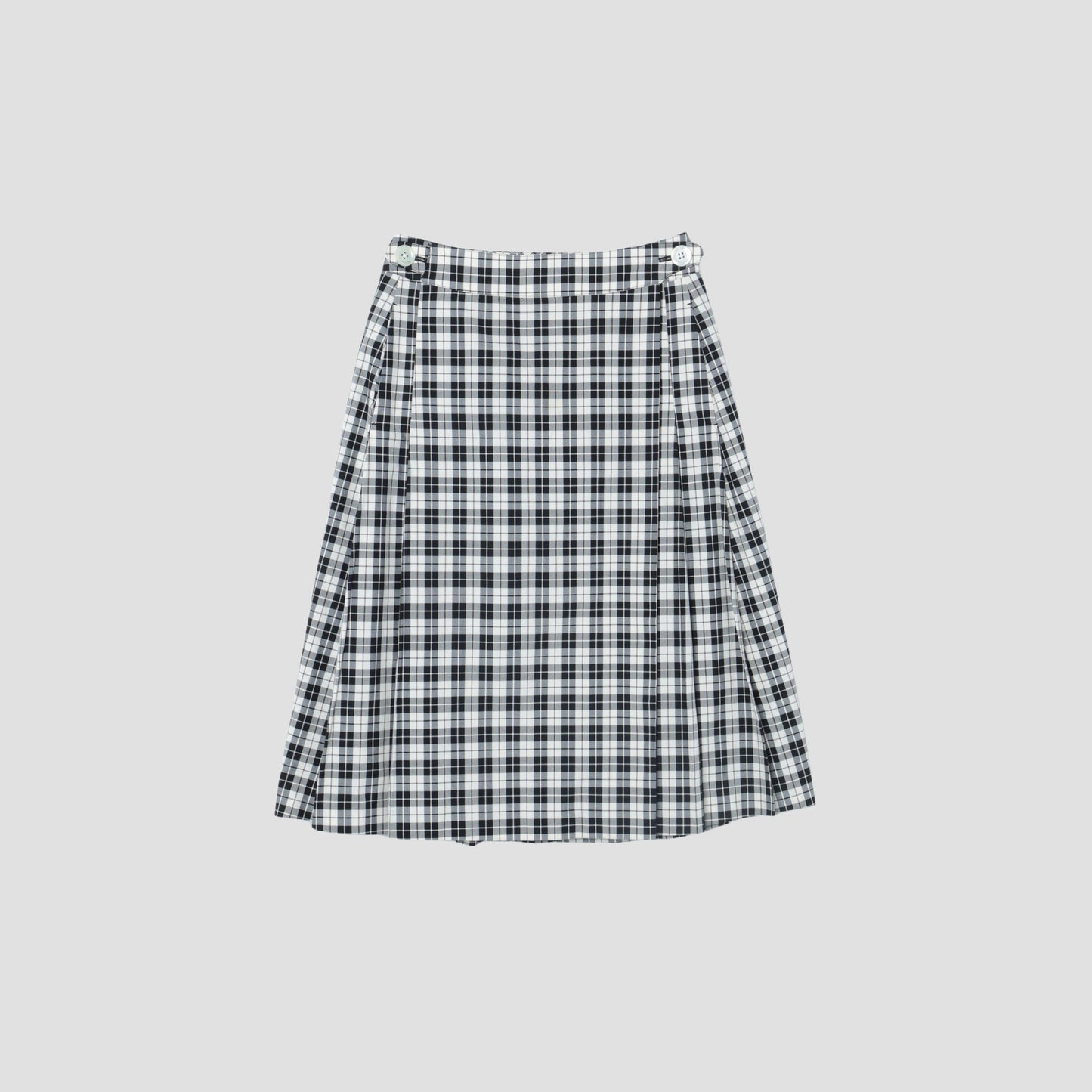 COTTON SILK CHECK SKIRT