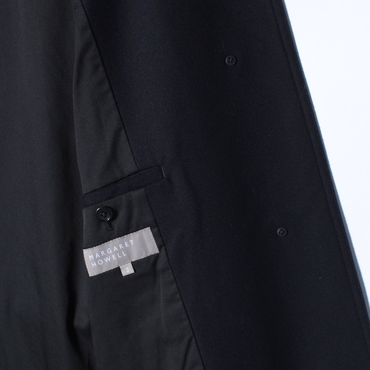 WOOL SERGE COAT