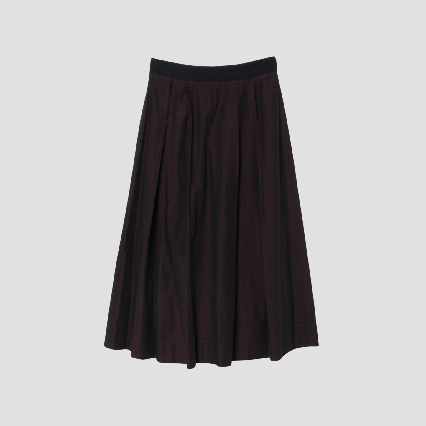FINE COTTON CHAMBRAY SKIRT