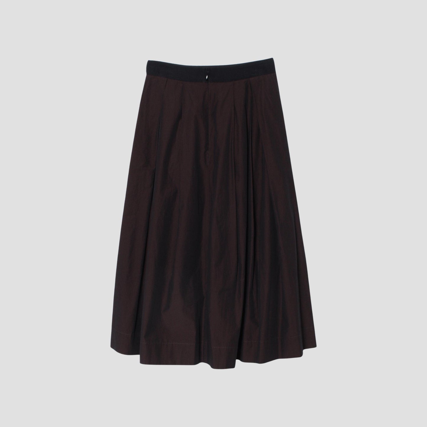 FINE COTTON CHAMBRAY SKIRT