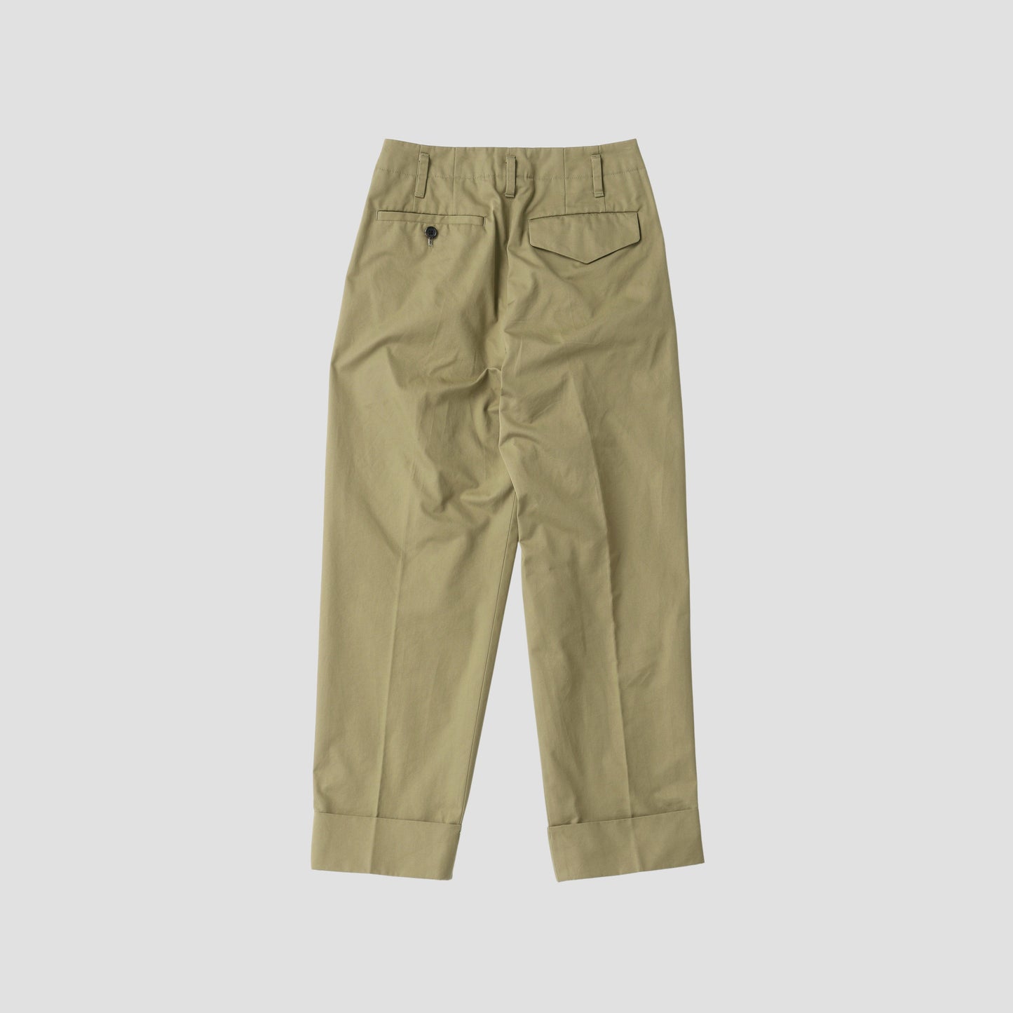 REFINED COTTON GABARDINE TROUSERS