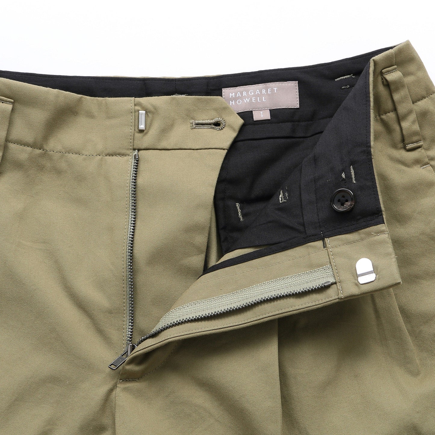 REFINED COTTON GABARDINE TROUSERS