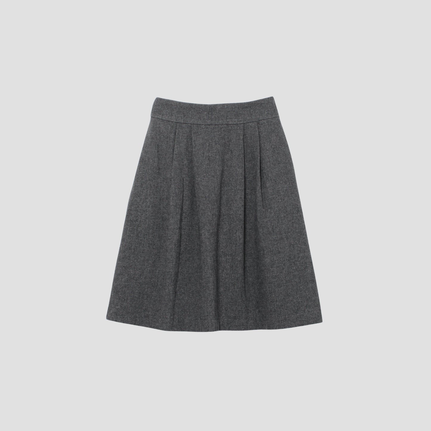 WOOL LINEN TWEED SKIRT