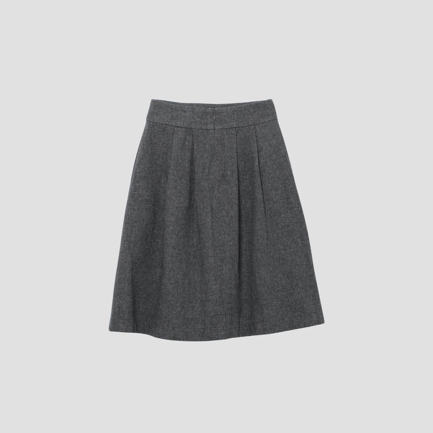WOOL LINEN TWEED SKIRT