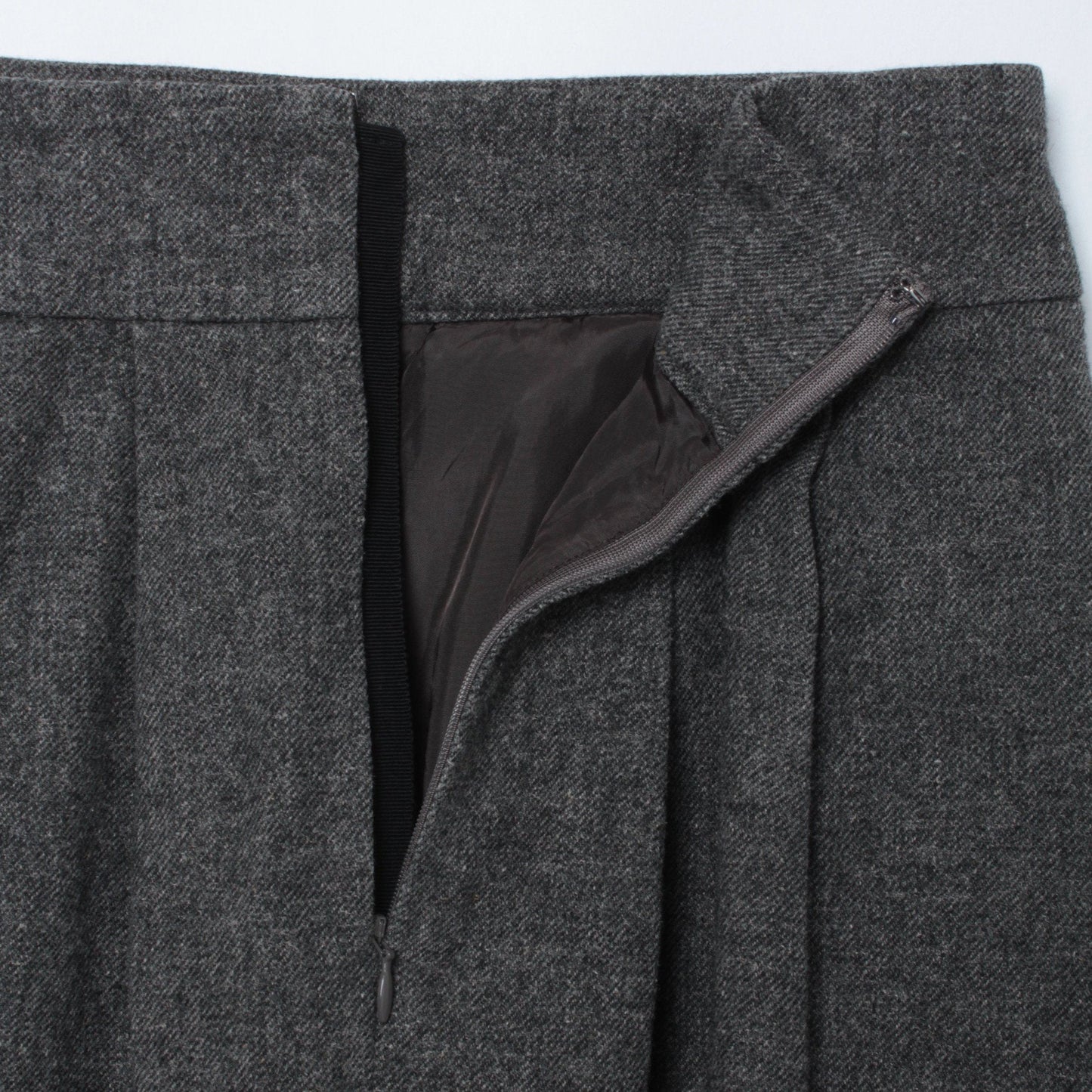 WOOL LINEN TWEED SKIRT