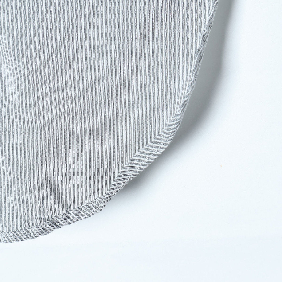 SILK COTTON NARROW STRIPE SHIRT