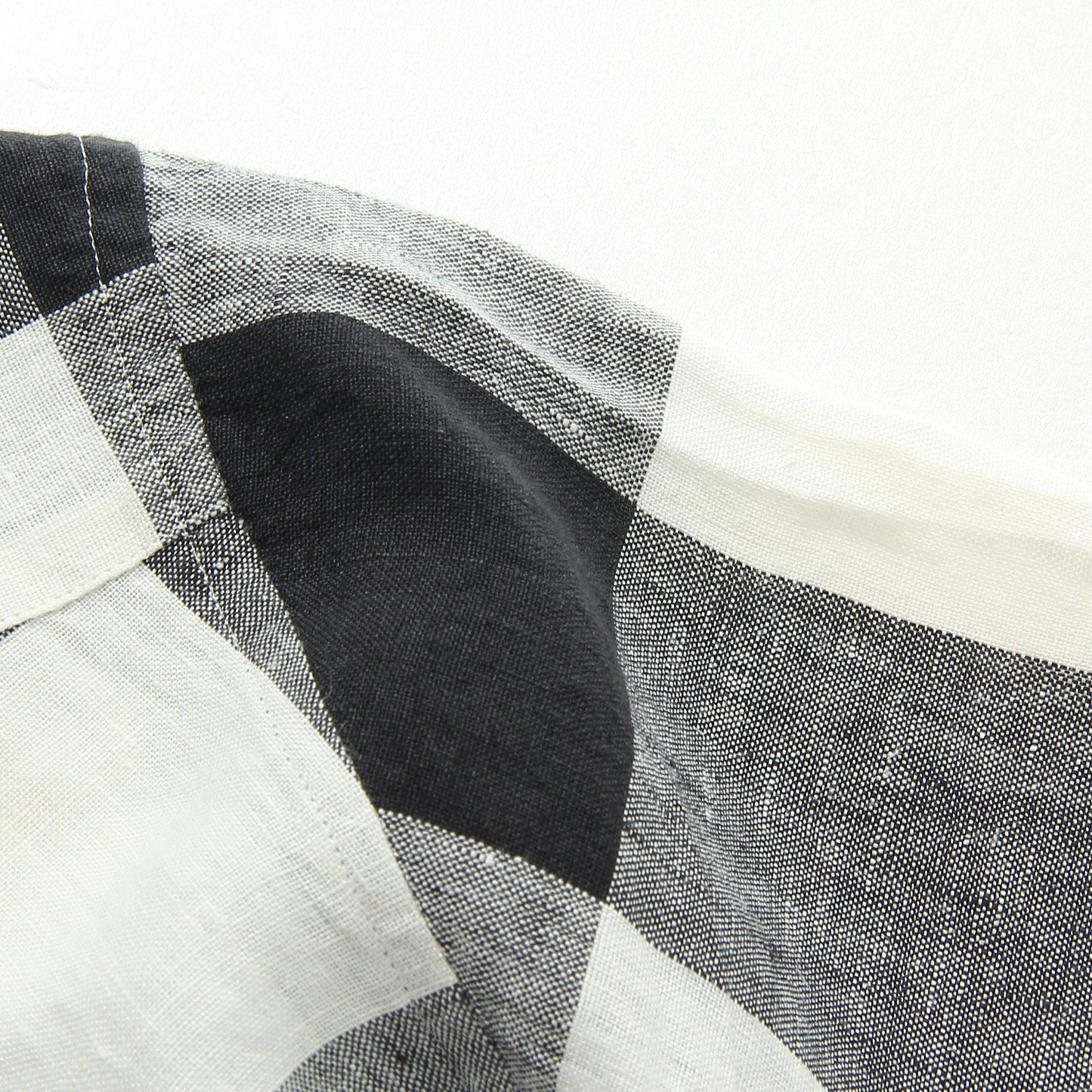 LARGE CHECK LINEN SHIRT