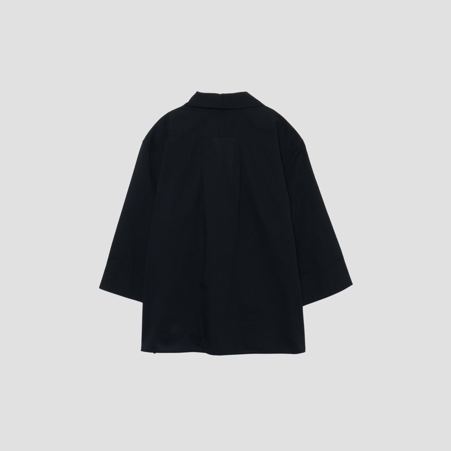 PIECE DYED WASHED COTTON SHIRT