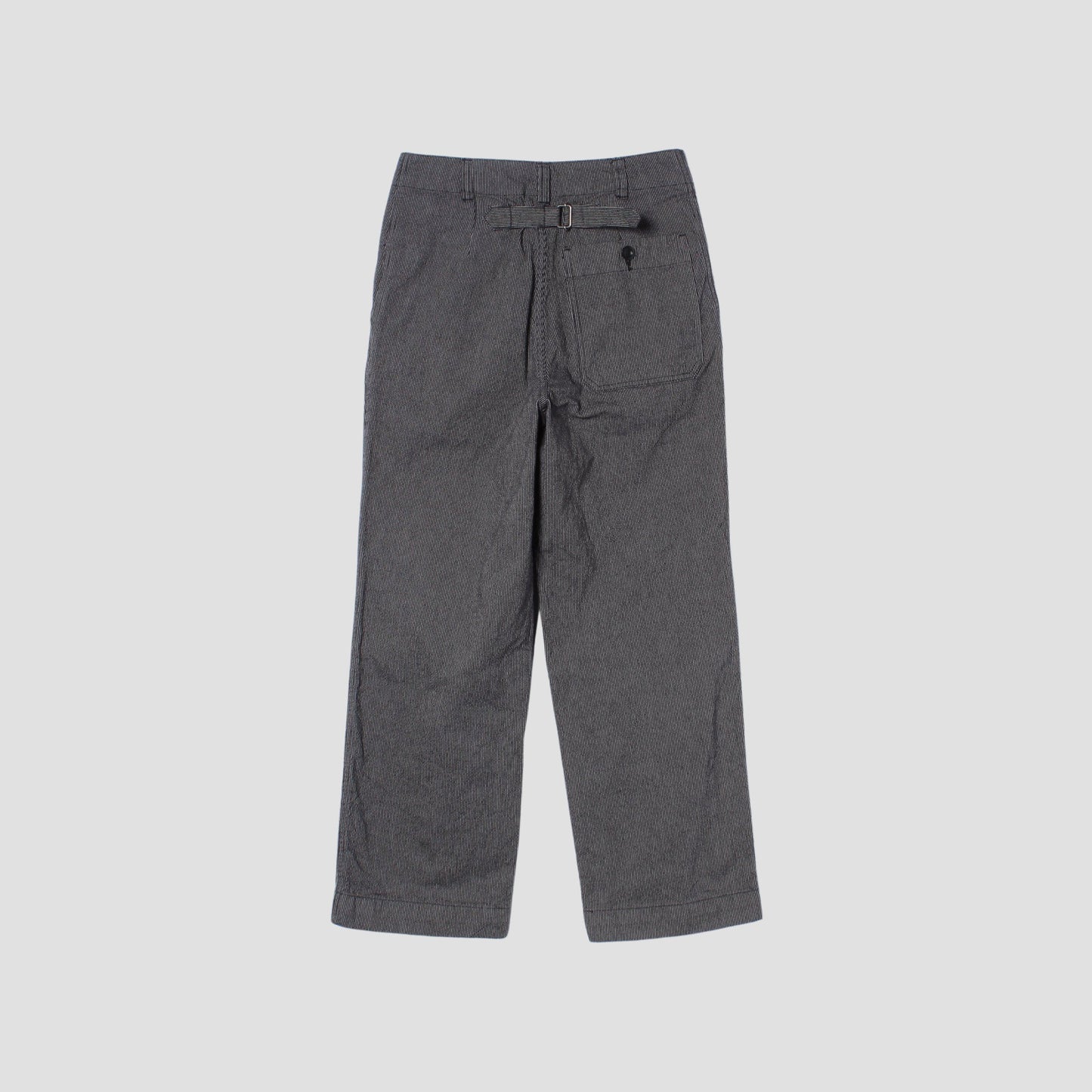 WORKWEAR STRIPE COTTON LINEN TROUSERS