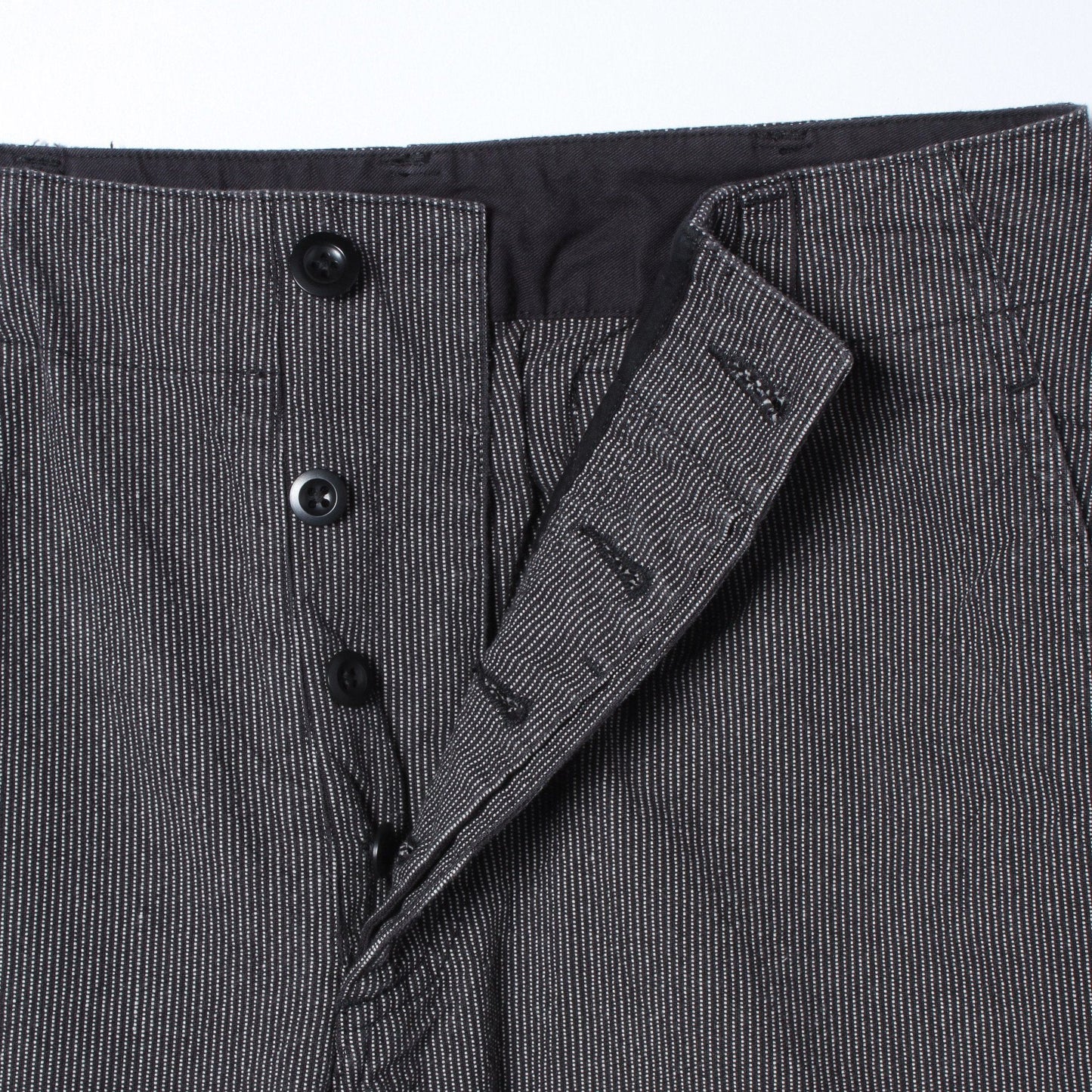 WORKWEAR STRIPE COTTON LINEN TROUSERS