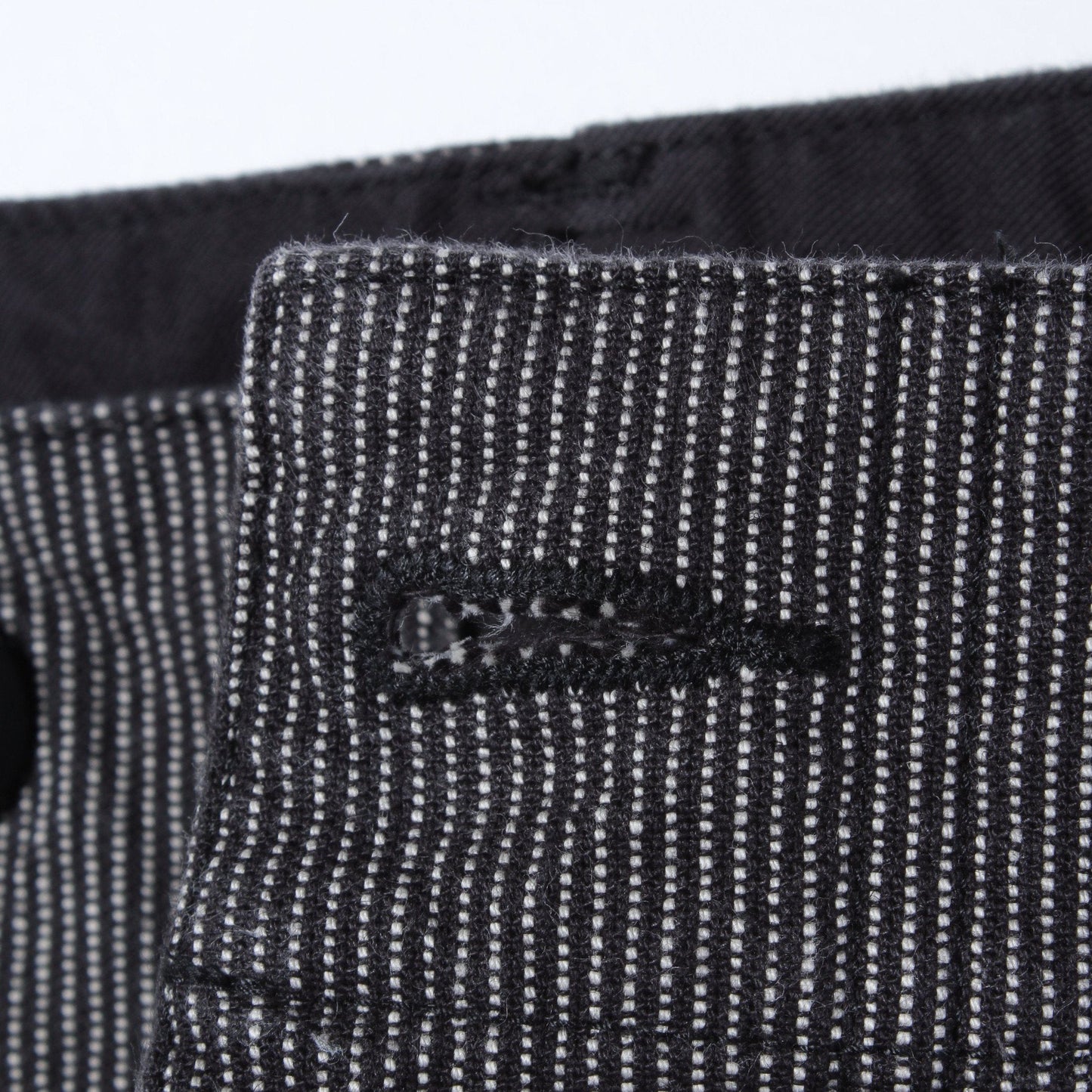 WORKWEAR STRIPE COTTON LINEN TROUSERS