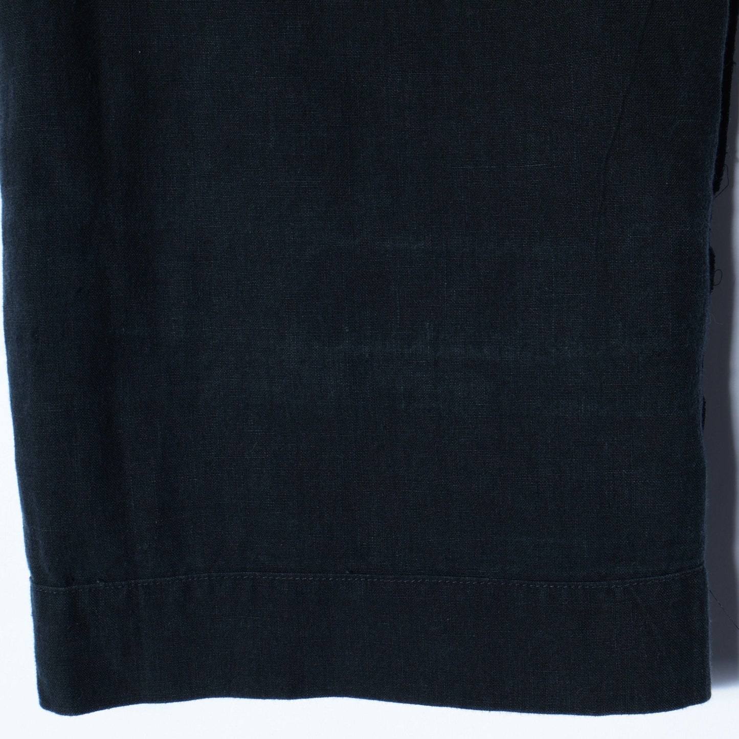LINEN PLAIN WEAVE TROUSERS