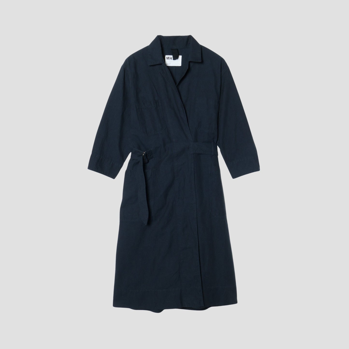 COTTON LINEN TWILL DRESS
