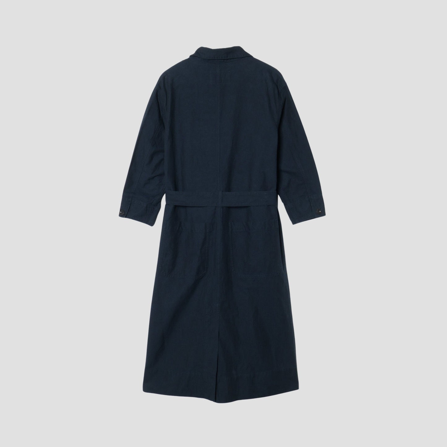 COTTON LINEN TWILL DRESS