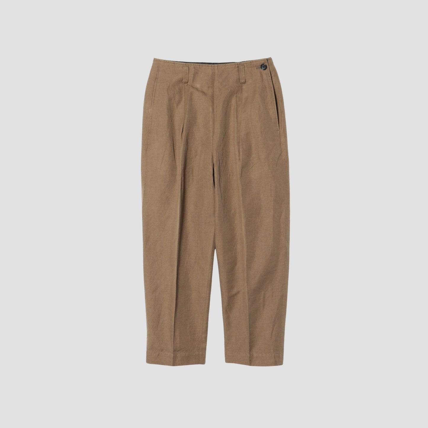 COTTON LINEN TWILL TROUSERS