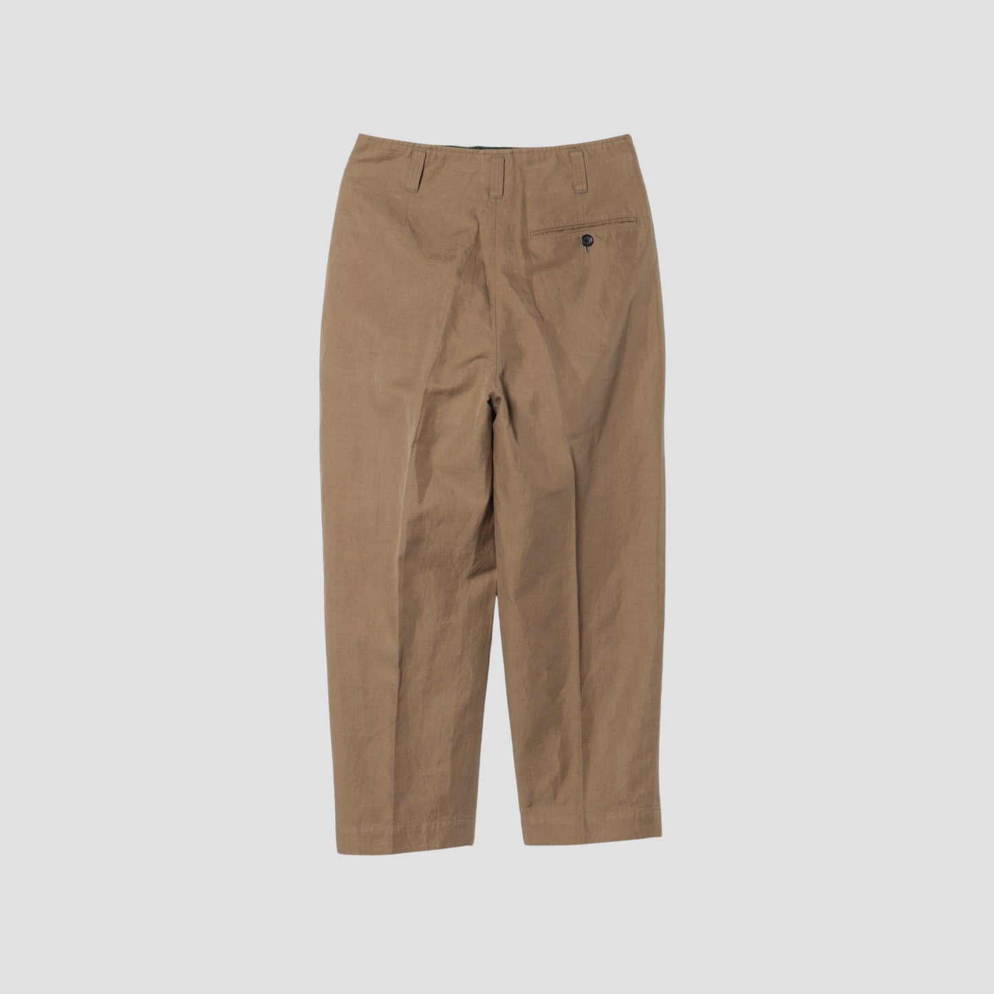 COTTON LINEN TWILL TROUSERS