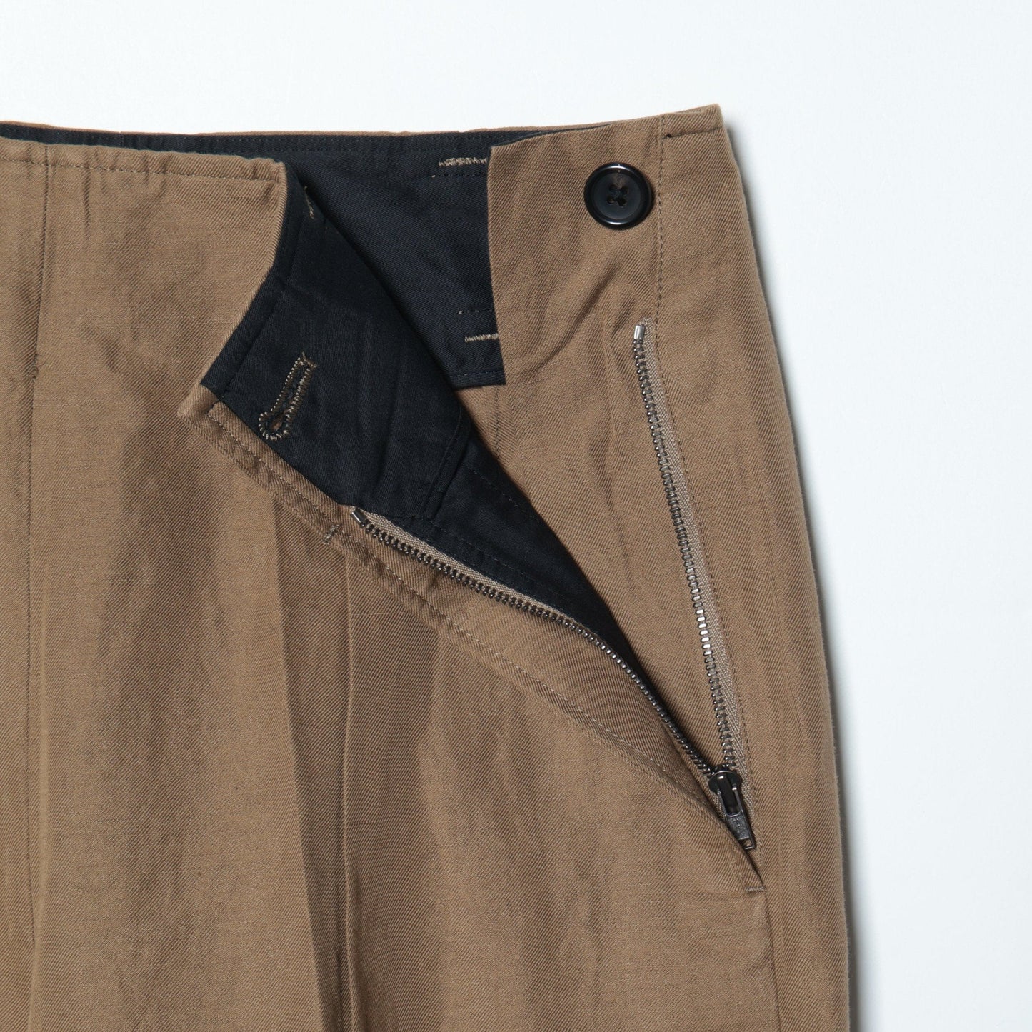 COTTON LINEN TWILL TROUSERS
